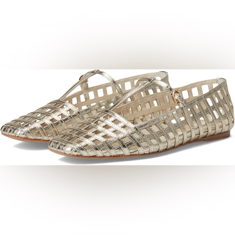 Dolce Vita Gold Woven Flats